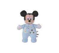 Peluche Mickey Phosphorescente Bleu 28 Cm - Disney - Doudou Brille Dans La Nuit Bleu et Blanc - Enfant - Cadeau Naissance - Garcon