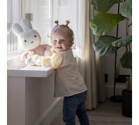 Peluche miffy - fluffy - 35 cm rose et blanc TU