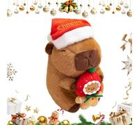 Peluche Mignonne Capyara : Peluche Douce, Douce et Moelleuse, Rongeur Marron | Adorable Cadeau pour, Petite Amie, Anniversaire, décoration de Chambre à Coucher, espos