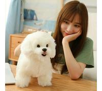 Peluche Mignonne En Forme De Bichon Pour Enfants, Jouet Coréen En Peluche, Chien Poméranien, Décoration De Maison, Anniversaire