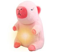 Peluche mignonne rembourrée | Jouet de compagnie musical apaisant avec lumière - Sucette de sommeil avec respiration rythmique réglable, poupée douce, jouet de sommeil respirant