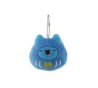 Peluche mignonne, série Ver-Chat, sachet chance bleu, poupée, 10cm