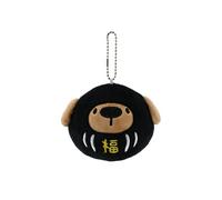 Peluche mignonne, série "ver chat", sachet chance noir, poupée, 10cm