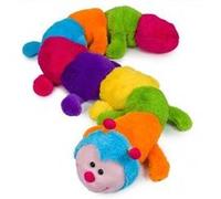 Peluche mille pattes xxl 1m90 multicolore - peluche chenille geante 1000 pattes - douce et moelleuse - set doudou enfant + carte tigre Multicolore