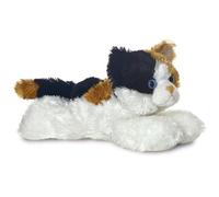Aurora World Peluche Mini Flopsie Esmeralda Chat 20 cm Brun/Noir/Blanc