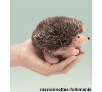 Peluche mini hérisson Marionnette 10 cm Folkmanis G