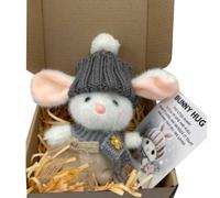 Peluche mini lapin douce et mignonne, jouet de Pâques à câliner pour enfants, tout-petits, filles et garçons (A, One Size)