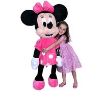 Disney Peluche géante Minnie Simba 120 cm Rose pour enfants