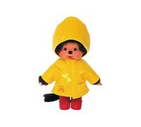 Peluche Monchhichi - Bandai - Ciré Iconique Jaune - 20 Cm