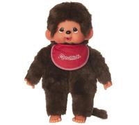 Peluche Monchhichi Garçon Rouge 45 cm - BANDAI - Mixte - A partir de 3 ans
