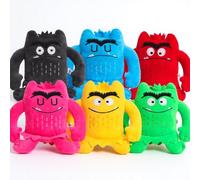 Peluche Monstre des Émotions, Ressources Émotionnelles pour Enfants, Set De 6 Peluches Bleu Triste Et Jaune Joyeux, pour Anniversaire Ou Déco Festive pour Enfants 3+, Filles.