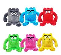 Peluche Monstre des Émotions - Set de 6 | Ressources Émotionnelles pour Enfants 3+ | Inclut Bleu (Triste), Jaune (Joyeux) & Autres | Idéal pour Anniversaire, Déco Festive | Parfait pour les Filles