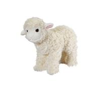 Living Nature Grand Agneau, Agneau en Peluche Doux et Réaliste, Peluche Écologique Naturli, 24cm, White