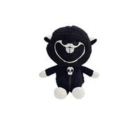 Peluche mouton noir à grande bouche - 25 cm