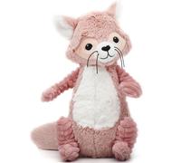 PTIPOTOS by LES DÉGLINGOS - Peluche Netoitou Le Raton Laveur Bleu - Doudou Original - Idéal dès la Naissance - Peluche Toute Douce - 26 cm - Rose, Baby