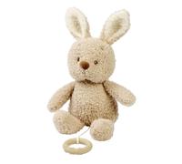 Nattou Boîte à musique bébé Lapin – berceuse « La-Le-Lu », anneau, 100% polyester, sable