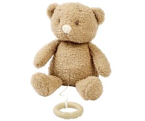 Peluche musical Teddy Bouclette ours caramel