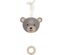 Jollein 043-001-67078 Boîte à musique en tissu Motif ourson Gris/marron