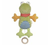 Peluche musicale Bio Grenouille rayé Green 26 cm Sigikid®