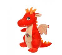 Peluche musicale dragon - 17 cm orange TU