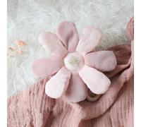 Peluche musicale fleur en coton bio rose TU