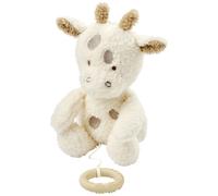 Nattou Boîte à musique bébé girafe berceuse « La-Le-Lu », avec anneau, 100% polyester, ourson, écru