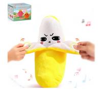 Peluche Musicale Interactive avec Capteur,Musical Peluche en Forme Fruit | Jouet Sensoriel Tactile pour Bébés Tout-Petits,L'éveil Précoce Et Le Renforcement Des Liens Parent-Enfant,Cadeau Anniversaire