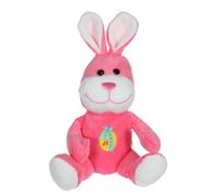 Peluche musicale lapin - les amis de pâques - 15cm rose TU