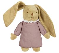 Peluche musicale lapin nid d'ange vieux rose (28 cm)