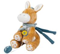 Peluche musicale léo l'âne (20 cm)