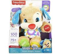 Fisher-Price Puppy Eveil Progressif | Peluche Musicale et Interactive | Plus de 75 Chansons et 3 Niveaux D'apprentissage | Jouet bébé 6 Mois et Plus pour Filles et Garçons, Version: Espagnol, FPM53