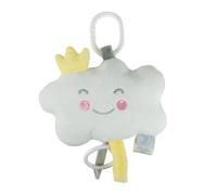 Peluche musicale Nuage "Essen'Ciel" 18cm Blanc