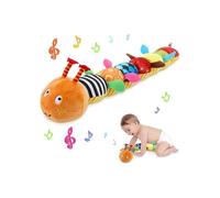 Peluche musicale pour bébé, avec hochet chenille, cadeau de Noël pour garçon et fille de 3 à 6 mois,