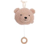 Jollein Boîte à musique pour bébé Teddy Bear – Pendentif musical en tissu – Rose sauvage