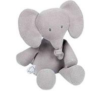 Peluche musicale Tembo en tricot gris 28 cm Gris G
