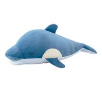 Nemu Nemu Animals - Grosse Peluche Kawaii Dauphin - Grande Peluche Animaux Extra Douce et Douillette - Conçu au Japon - Taille L - 54 cm - Coussin Kawaii