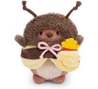 NICI Peluche Ours Nomo 8 cm avec Frites & Costume d'abeille en boîte Cadeau 8,5x6,5x10 cm Brun - Doudou, Mignon Jouet en Peluche à câliner et à Jouer, Une Excellente idée de Cadeau - 61142
