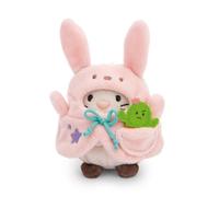 Peluche Nici Chat Angy avec cactus et costume Lapin 8 cm