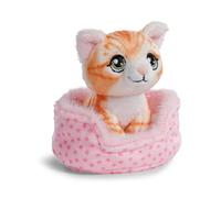 NICI Peluche Chat Roux tigré 12 cm dans Un Panier