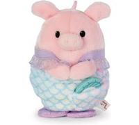 NICI Peluche mymochi 62581 Cochon Onk – 8 cm, costume sirène et coquillage, rose, boîte cadeau
