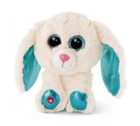 Peluche - Nici - Glubschis - Lapin junior 15 cm - Blanc/Bleu - Pour enfants à partir de 4 ans