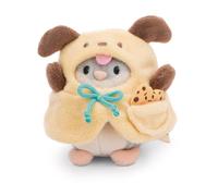 Peluche Nici Hamster Shai avec biscuit et costume Chien 8 cm