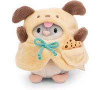 Peluche Nici Hamster Shai avec biscuit et costume Chien 8 cm Multicolore