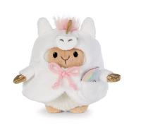 Peluche Nici Mouton Wools avec arc en ciel et costume licorne 8 cm