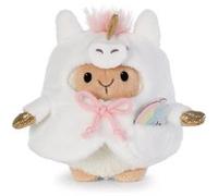 NICI Peluche mymochi 62582 Mouton Wools 8 cm – Costume licorne, arc-en-ciel, boîte cadeau, blanc