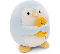 NICI Peluche Pingouin Waddle 16 cm avec canard – boîte cadeau 11x12x6,5 cm Bleu