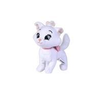 Peluche - NICOTOY - Chat Blanc Marie - 17 cm - Doudou Enfant - Licence Disney Princesses