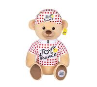 Gipsy Toys - Peluche Ours « Maillot et Casquette grimpeur à Pois » 60 cm - Peluche Officielle du Tour de France. pour Une déco Pleine d’émotions, Muliticolor