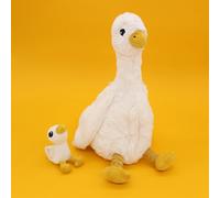 Peluche Oie maman/bébé Ptipotos Les Déglingos