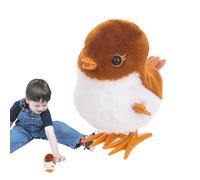 Peluche Oiseau Sauteur - Sparrow Hopping 8.5x6.5x9.5cm Jouet Interactif